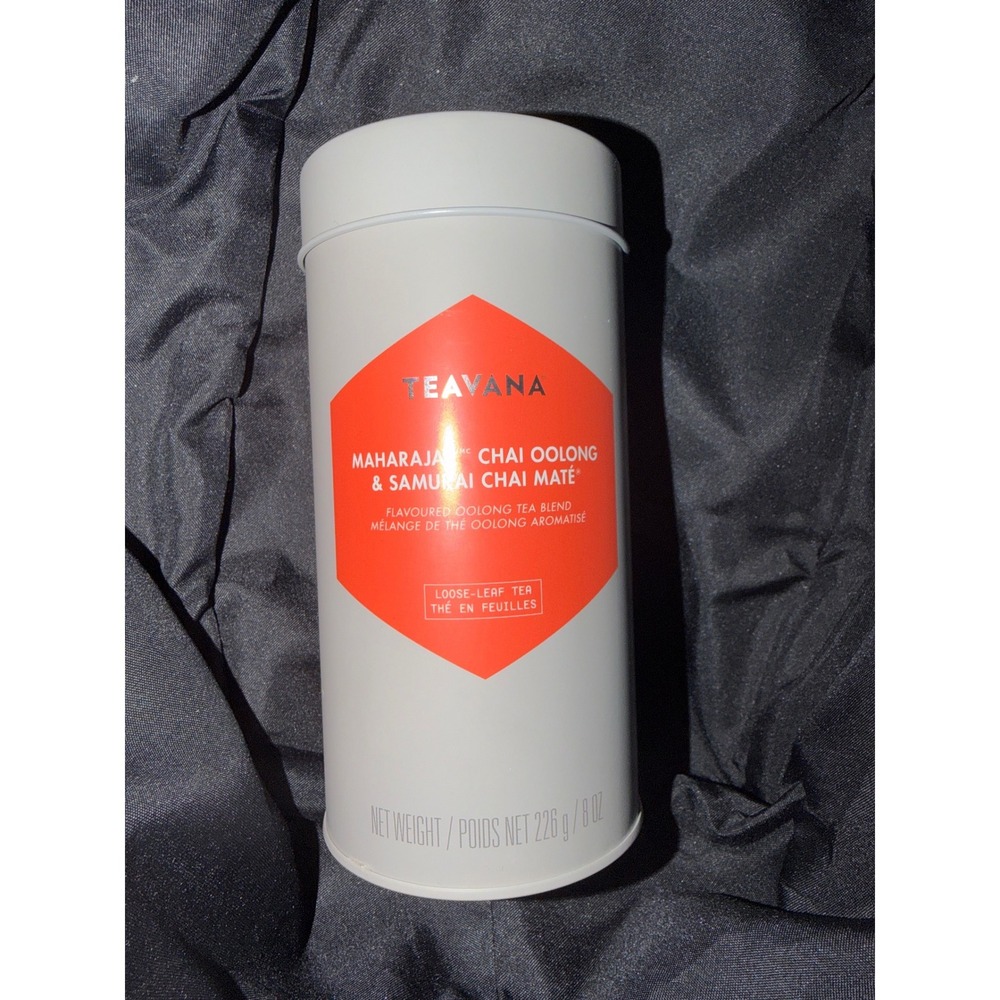 Teavana Maharaja‎ Chai Oolong & Samurai Chai Mate Loose Leaf Tea 8oz Tin